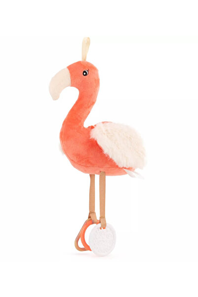 Amek Toys Jucărie de pluș pentru bebeluși flamingo 32 cm, coral/roz,