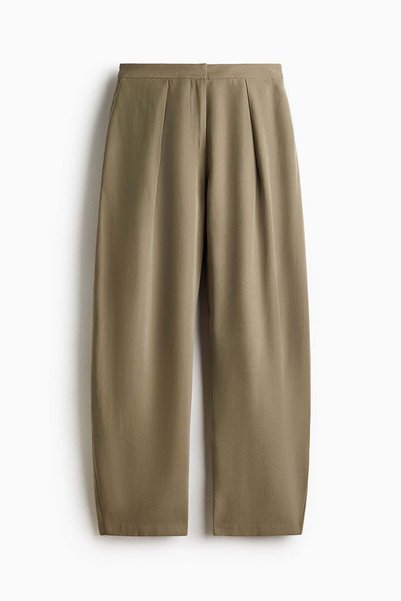 H&M Viscose-blend barrel trousers