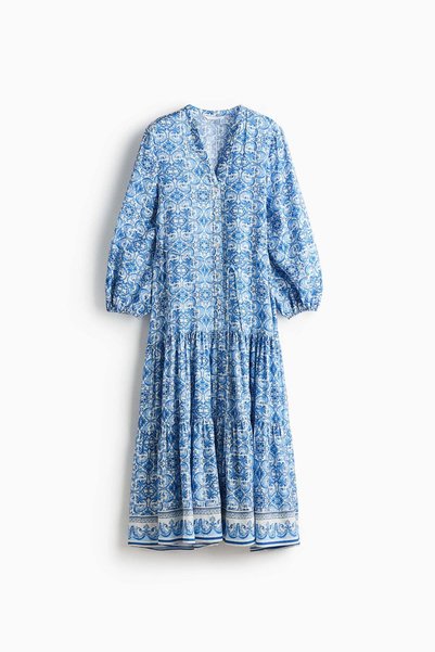 H&M Printed tiered dress