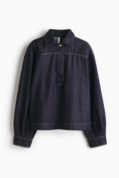 H&M Denim popover shirt
