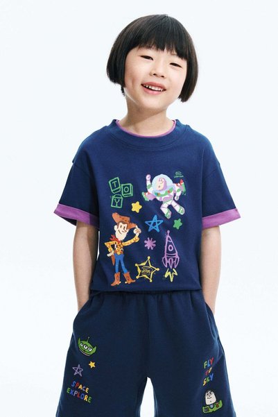 H&M Layered-look printed T-shirt