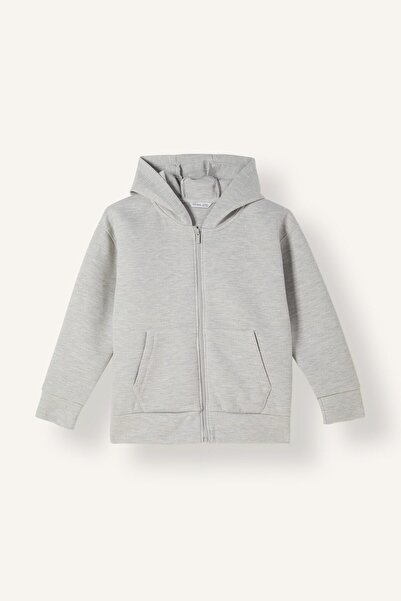 DeFacto Zippered Hooded Basic Sweatshirt Cardigan for Boys I3124A826Au