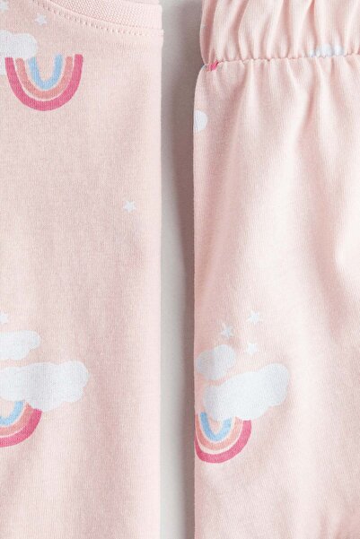H&M Frill-trimmed printed pyjamas