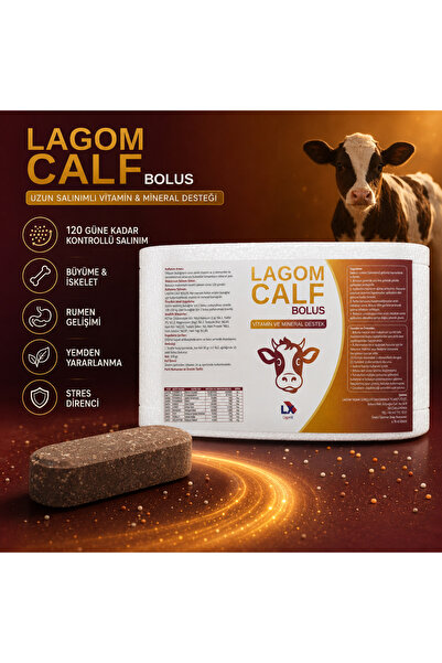 LGMX BOLUS Lagom Calf Bolus Uzun Salınımlı Vitamin ve Minarel Desteği - 10 Ad...