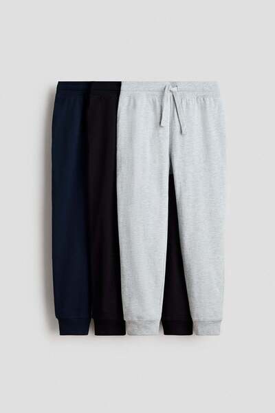 H&M 3-pack cotton joggers