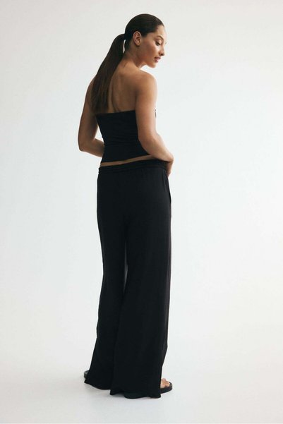 H&M Viscose-blend drawstring trousers