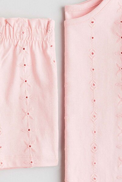 H&M 2-piece broderie anglaise set