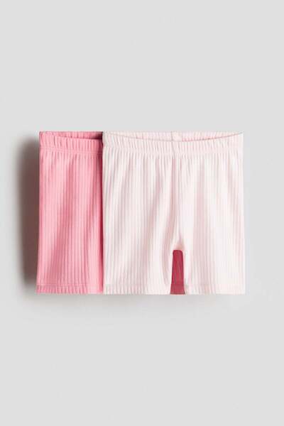 H&M 2-pack ribbed cycling shorts