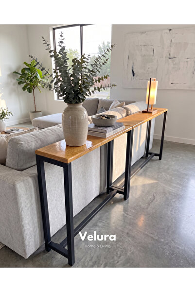 Velura Home & Living Berg Seperatör & Koltuk Arkası Dresuar & Çiçeklik - Natu...