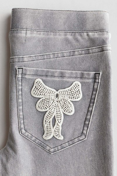 H&M Denim-look flared jeggings