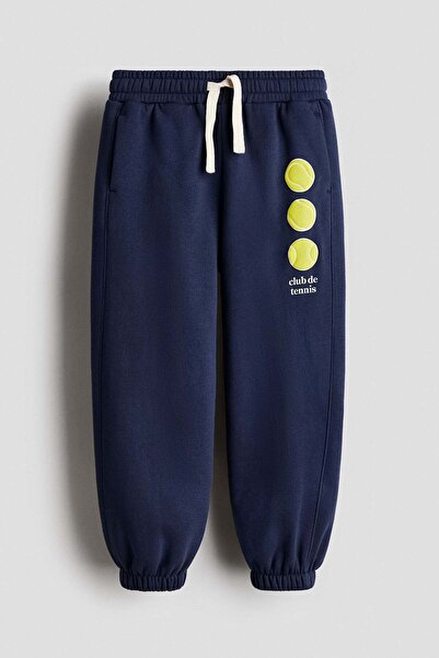 H&M Embroidery-detail joggers