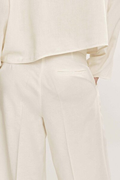 H&M Ankle-length linen-blend trousers