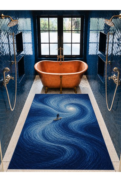 Rugs Modern Halı سجادة زخرفية منسوجة بتصميم المحيط الليلي من SDT sdtamour4121
