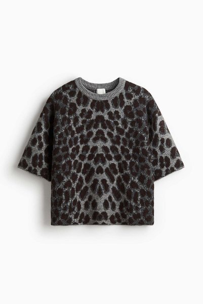 H&M Boxy jacquard-knit jumper