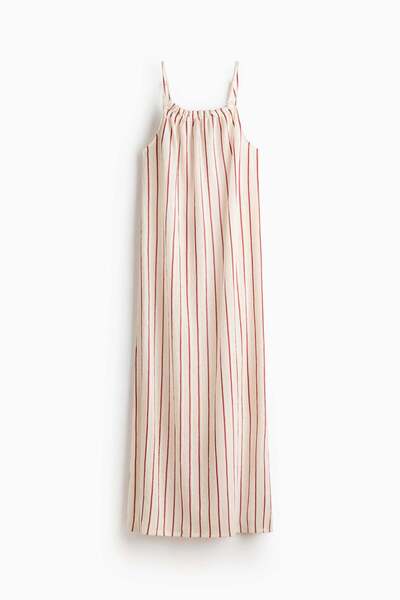 H&M Crinkled drawstring dress