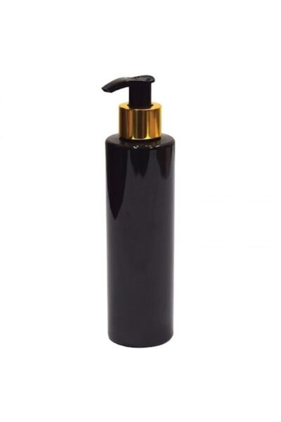 OEM Flacon negru pentru cosmetice cu pompă dozatoare, 200ml