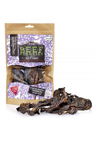 Green &Wilds Beef Hearties Dog Treats 140G