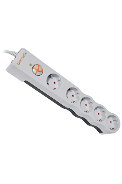 PowerSurge 5’li Akım Korumalı Priz – 1050 Joule, Beyaz, 1.5 Metre