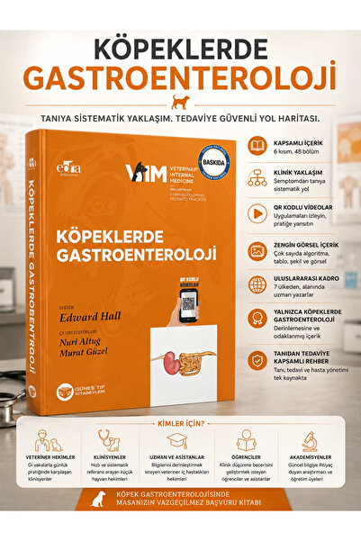 Güneş Tıp Kitabevleri FELDMAN - Köpeklerde Gastroenteroloji (QR Kodlu Videolu)