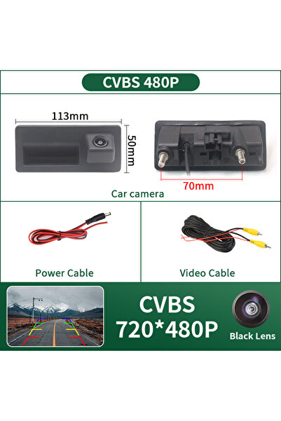 Choice كاميرا CVBS بجهد 12 فولت 170 °   كاميرا خلفية للسيارة بدقة AHD 1080P ل...