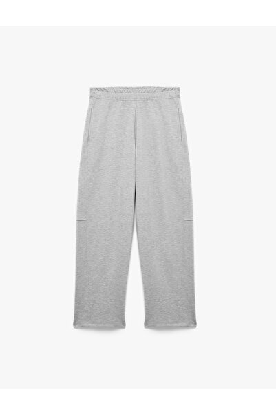 Koton Sewn Detailed Barrel Fit Sweatpants with Side Pockets