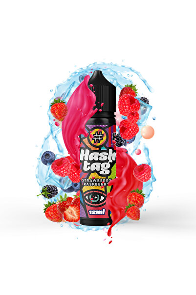 hashtag FS 12/60ml Παγωτό Φράουλα Σμέουρο