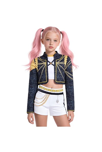 Funny Party Shop Costum Cosplay KPop Demon Hunters, Rumi Golden, cu jacheta, ...