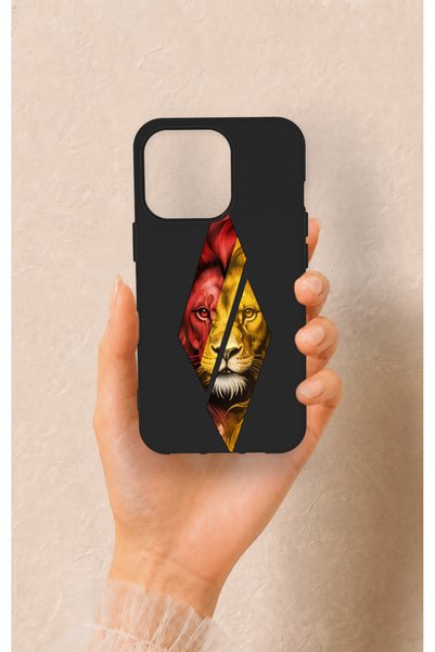 Vip Case حافظة سيليكون متوافقة مع هاتف iPhone 13 Pro بنمط أسد مقطوع