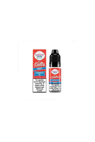 Dinner Lady Αλάτι Παγωμένη Φράουλα 10ml 20mg - 20mg