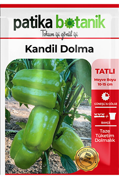 Patika Botanik 200 Adet Kandil Dolma Biber Tohumu