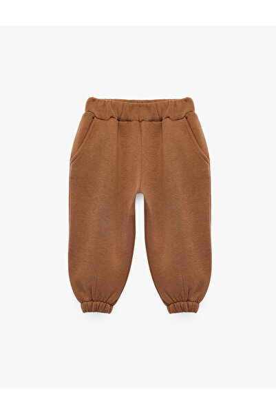 Koton Pocket Detailed Elastic Waist Barrel Cut Jogger Sweatpants