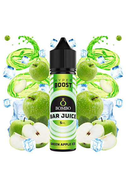 bombo Bar Juice Υπέρ-Ενίσχυση Πράσινο Μήλο Παγωμένο 5ml/60ml FS