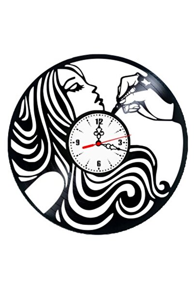 OEM Decorative Wall Clock made from Vinyl Record, Makeup Artist Beauty Salon ...