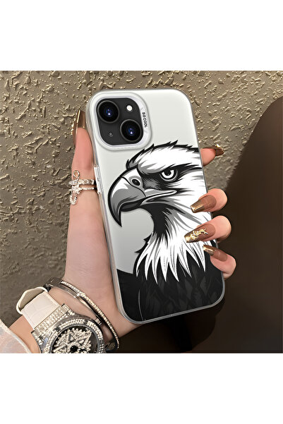 CASEVIBE iPhone 13/14 Uyuml Moda Kartal Motifli Şık Telefon Koruma Kılıfı