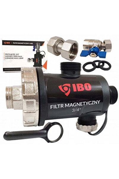 Ibo Dambat Filtru magnetic cu separator de impurități I-0002, racord de 3/4 "...