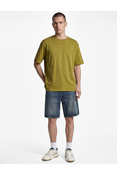 Koton Cotton Regular Waist Pocketed Loose Baggy Jean Shorts