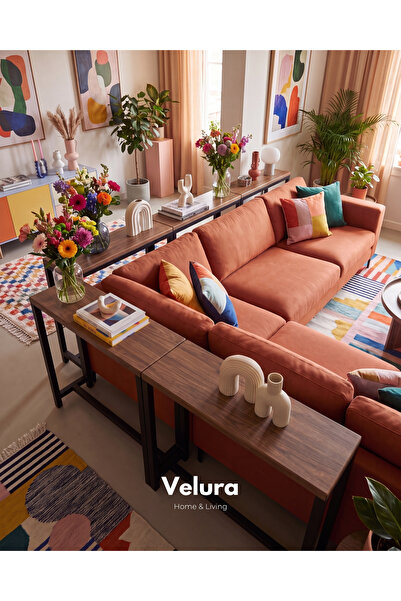 Velura Home & Living Berg Seperatör & Koltuk Arkası Dresuar & Çiçeklik - Cevi...