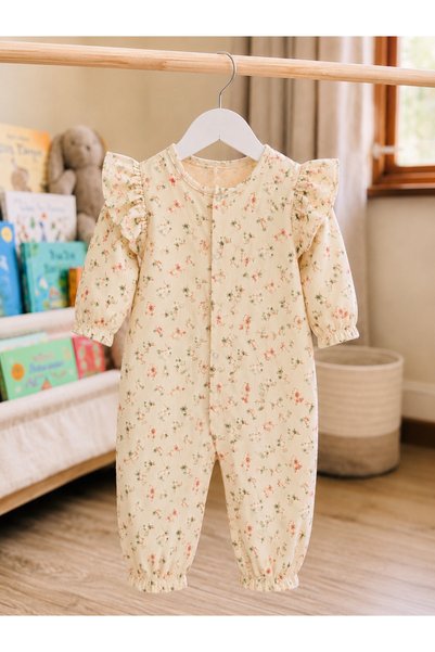 happykds123 Girl's Muslin Jumpsuit