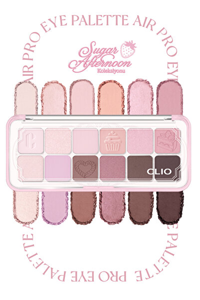 CLIO Hafif Dokulu Yoğun Renklere Sahip Göz Farı Paleti Pro Eye Palette Air (2...