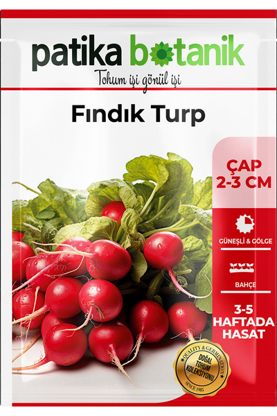 Patika Botanik 500 Adet Fındık Turp Tohumu