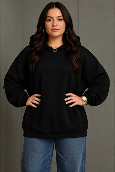 BENROMA 3 Yarn Combed Cotton Plus Size Unisex Sweatshirt Mw6