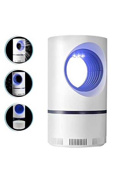 CATIANO Capcana Electrica pentru Insecte 5V cu USB Alba Bleu 12x21cm