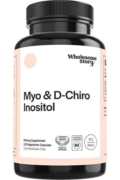 Wholesome Story Myo-Inositol and D-Chiro Blend Most Beneficial 40:1 Ratio PCO...