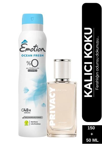 Privacy Ocean Fresh Deodorant + Addiction Woman Kadın Parfüm Seti