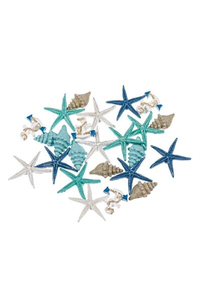 CATIANO Decoratiuni Autocolante Stele de Mare Scoici Ancore Colorate 4.5cm - ...