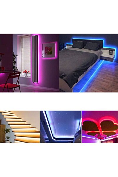 CATIANO Banda Autocolanta LED Color (WRGB) cu Telecomanda 3m
