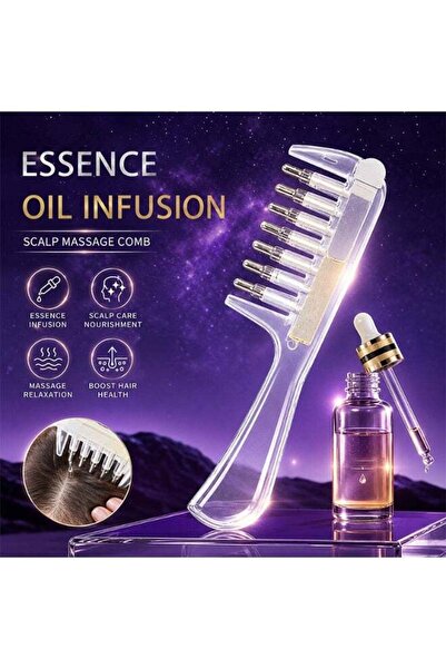 DubaiGallery Luxury Scalp Massage and Detangling Comb Set, Gentle Hair Brush ...