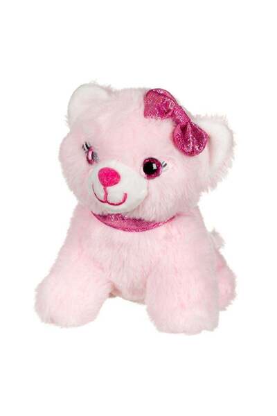 CATIANO Pisica de Plus Roz Glitter Funda 14cm