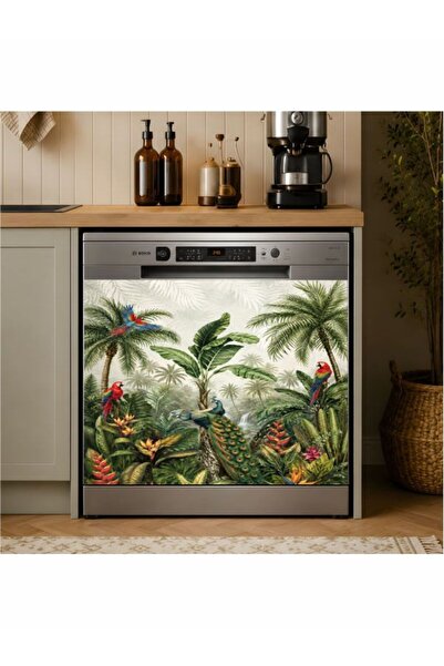 Laputa Tükkan Dishwasher Sticker 70X70 cm Exotic Forest Model 10