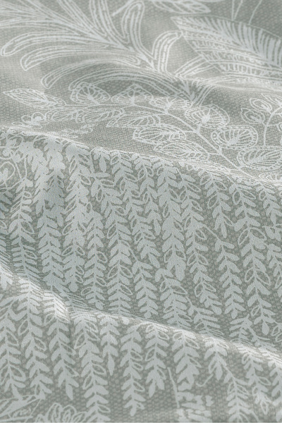 Karden Flower Dream Cotton Sage Green 100% Cotton Poplin Double Duvet Cover Set